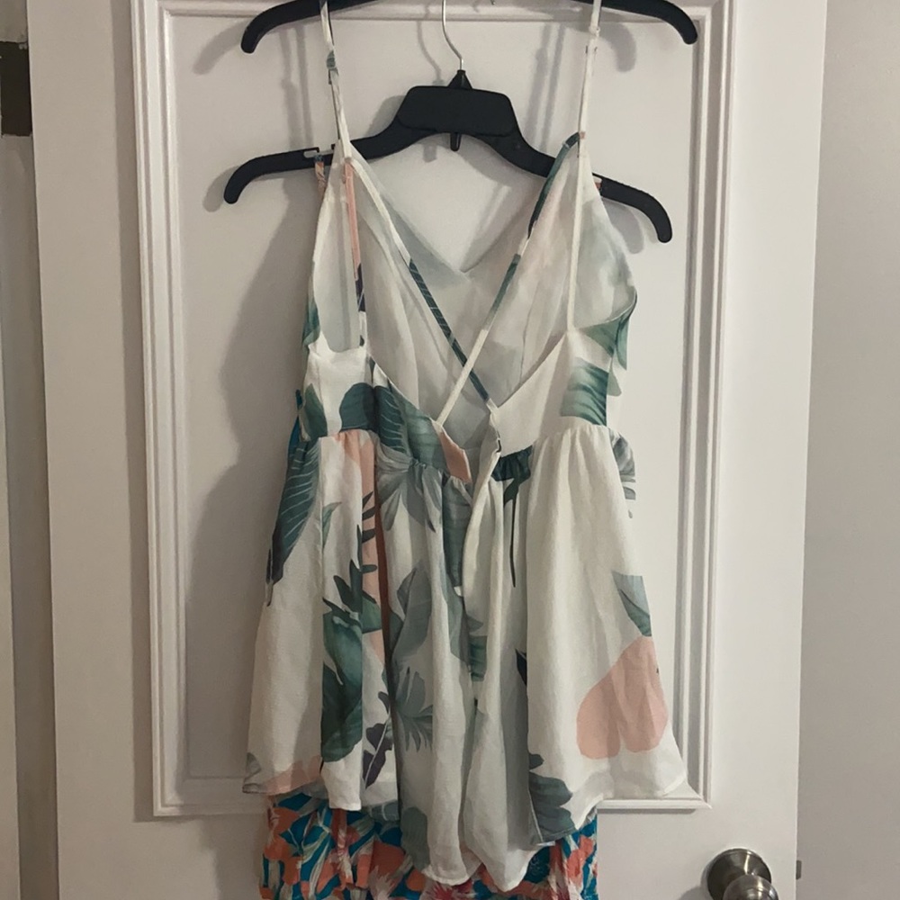 Two pack Floral Rompers - Picture 3 of 6